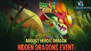 Upcoming Event: Hidden Dragons Event + August Heroic Dragon | Dragon City 2021 |