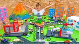 Vlad và Niki chơi với Ô tô đồ chơi và xây dựng Thành phố Matchbox