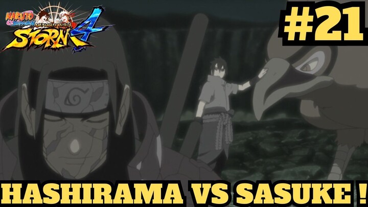 Sasuke VS Hashirama ! Naruto Shippuden Ultimate Ninja Storm 4 Indonesia #21