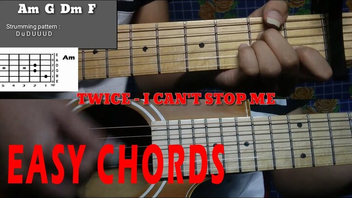 Twice - I Can't Stop Me Guitar Chord Tutorial + Guitar Chord