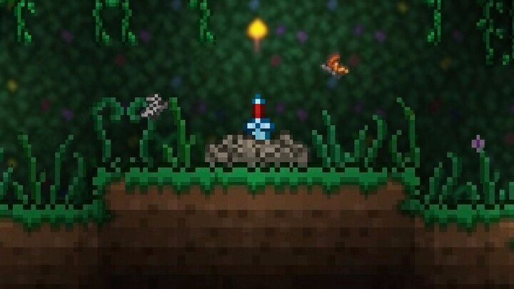 [Terraria] Tidur di paru-paru cahaya busur hutan