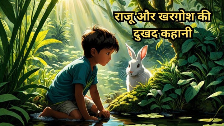 "राजू और खरगोश की दुखद कहानी | घमंड और दोस्ती का एक पाठ!" | #kidsstory #kidskahaniya