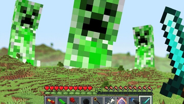 When Mc’s creatures are completely random in size, they could be bigger than a house… or smaller tha