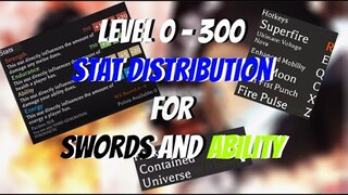 [Code] Ro-Force - COMPLETE LEVEL 0 to 300 STAT DISTRIBUTION FOR SWORD and ABILITY | Roblox |