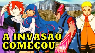 CODE E ADA CHEGAM A KONOHA EM BORUTO CAP 68