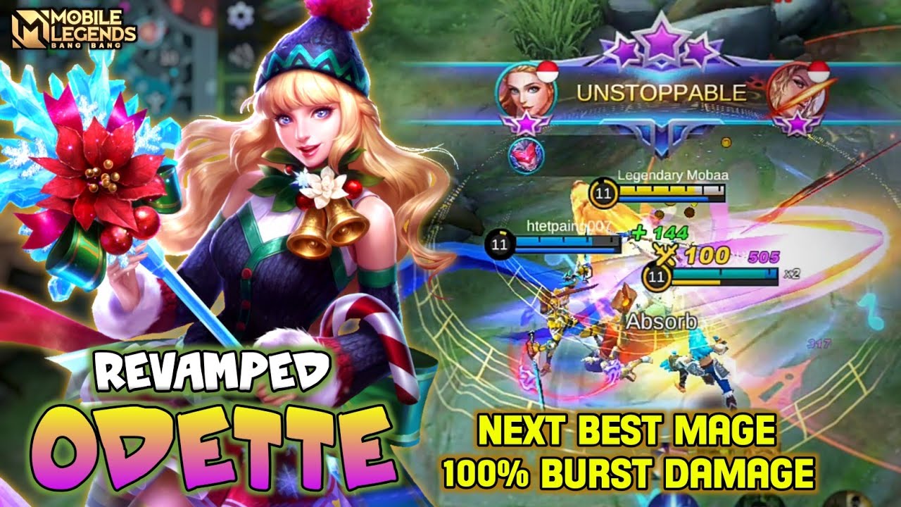 Odette Revamp , New Revamped Odette Gameplay - Mobile Legends Bang Bang -  BiliBili