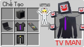 TÔ GÀ THỬ THÁCH 24H CHẾ TẠO TV MAN TRONG MINECRAFT*TÔ GÀ THỬ THÁCH ĐIỀU KHIỂN TIVI MAN