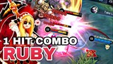 RUBY ONE HIT COMBO BUILD 2022 | NEW META S24-25 | EMD BUILD | ikanji | RUBY MONTAGE | MOBILE LEGENDS