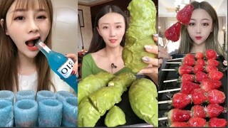 ASMR Thánh Ăn Đá Ăn Đá Lạnh Màu Sắc Hình Dạng Bất Thường Thú Vị - ASMR Ice Crunchy Eating sound#118