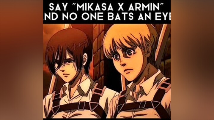The homophobia is strong in this fandom mikasaackerman annieleonhart fyp AttackOnTitan fyyyyyyyyyy fyppppppp snk mikannie attackontitanseason4 foryoupage foryou fypシ aot