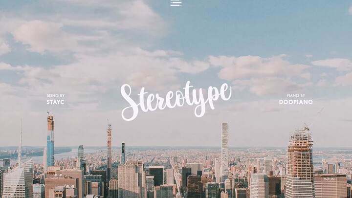 Piano playing- STAYC- Stereotype