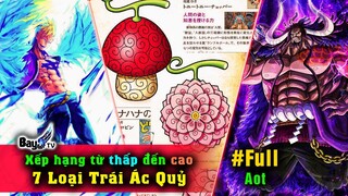 7 Loại Trái Ác Quỷ Xếp Hạng Từ Yếu Đến Mạnh Nhất