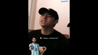 mingyu calling Messi 'sunbaenim' will always forever be iconic 😭😂 #seventeen #mingyu