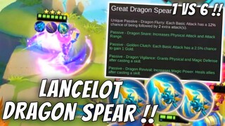 HYPER LANCELOT 1 VS 6 !! NEW EQUIPMENT IS SO OP !! MAGIC CHESS MOBILE LEGENDS