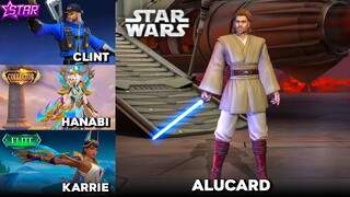 NEW SKINS GAMEPLAY | ALUCARD STAR WARS SKIN | HANABI COLLECTOR SKIN | CLINT STARLIGHT | MLBB