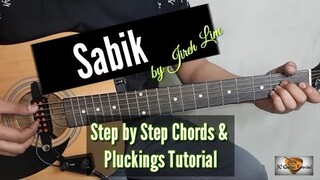 Sabik - Jireh Lim Guitar Chords (Guitar Tutorial) (Step by Step Chords & Pluckings Tutorial)