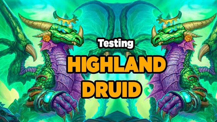 HEARTHSTONE DECK #297: Testing Highland Druid  | Descent of Dragons | GASENPAI