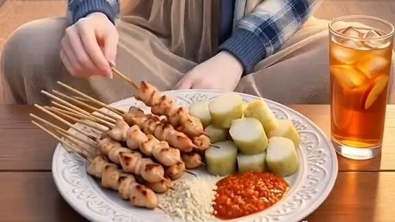 Hari ini Masak Sate Taichan + Lontong