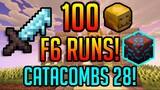 ALL LOOT FROM 100 FLOOR 6 DUNGEON RUNS! CATACOMBS 28! | Hypixel Skyblock Dungeons