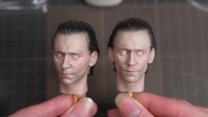 【Lukisan Nenek】1/6 Lukisan Patung Kepala Loki Berbagi