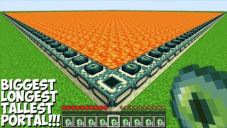 What if YOU BUILD MOST LONGEST ENDER PORTAL in Minecraft ! UNUSUAL PORTAL !