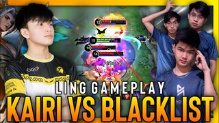 KAIRI VS BLACKLIST | Ling Fasthand Combo Gameplay | Mobile Legends