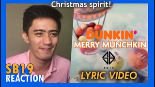 REACTION to SB19: Merry Munchkin (Lyric Video) | Dunkin' PH