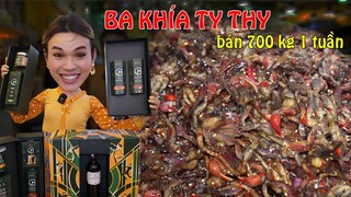 Ty Thy làm BA KHÍA bán hơn 700kg 1 tuần - Ty Thy Vlog Gỏi đu đủ
