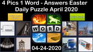 4 Pics 1 Word - Easter - 24 April 2020 - Daily Puzzle + Daily Bonus Puzzle - Answer - Walkthrough