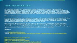 Food Truck Business Plan