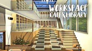 Co-working Cafe & Library | SIMS 4 Stop Motion Build | No CC