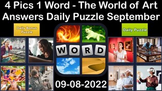 4 Pics 1 Word - The World of Art - 08 September 2022 - Answer Daily Puzzle + Bonus Puzzle