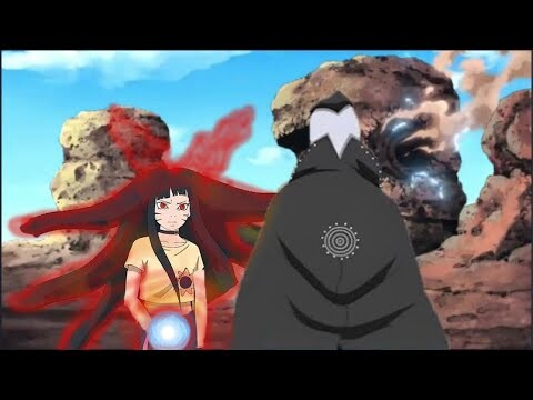 Himawari menggunakan jutsu pamungkas Naruto Mode Kyubi untuk melawan Jura - Boruto Vortex Chapter 11