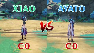 Xiao vs Ayato!! Who is the best DPS?? Gameplay DMG Comparison!!