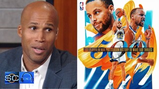 ESPN SC | Richard Jefferson goes crazy Steph Curry becomes first player with 500 playoff 3-pointers