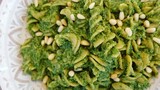 How to cook kale pesto with pulse pasta(red lentils) vegan healthy recipe เคลเพรสโตพาสต้า
