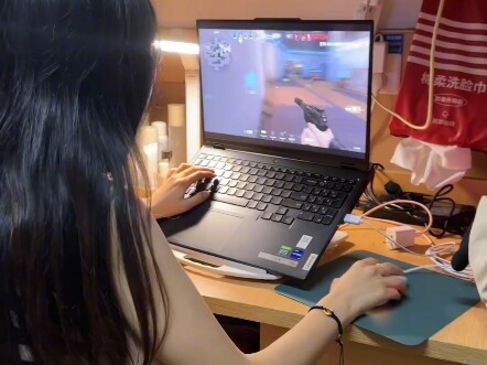 My roommate cried from playing games.