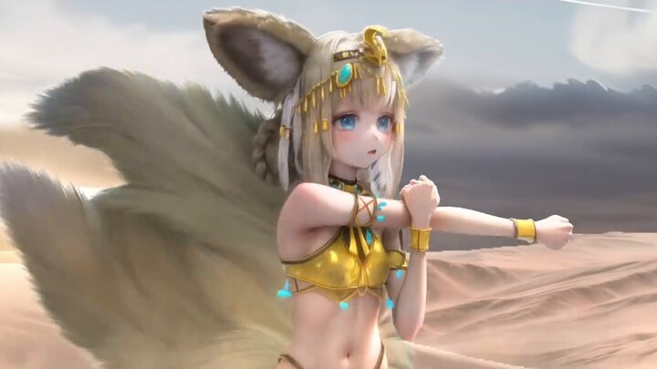 [Arknights OC/Original Animation/Lily of the Valley] A mysterious fur ball emerges from the hot dese