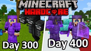 I Survived 400 Days in Hardcore Minecraft.. And This Happened