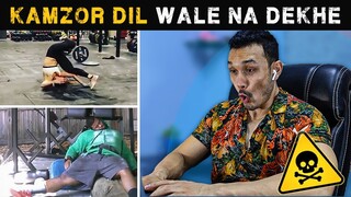 SCARIEST REACTION on GYM VIDEOS by JEET SELAL |कमज़ोर दिल वाले न देखें|