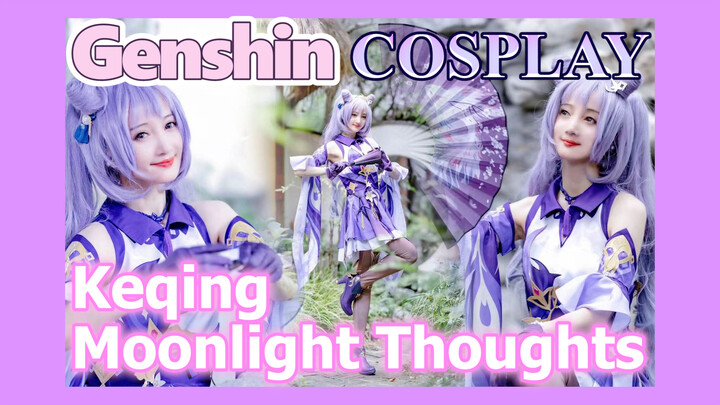 [Genshin,  COSPLAY]  Sword dance  Keqing   [Moonlight Thoughts]