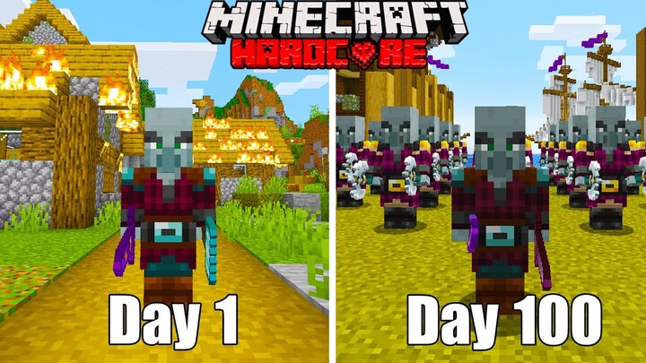 TÓM TẮT 100 NGÀY LÀM KẺ CƯỚP SINH TỒN TRONG MINECRAFT SIÊU KHÓ