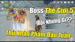 [Genshin Impact] Đánh Boss Cấp Thế Giới 5 Rơi Đồ 5 Sao?? Đi Test Nhân Phẩm Đầu Tuần Và... Khóc!! :((