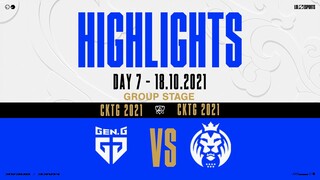 Highlights GEN vs MAD [Vòng Bảng][CKTG 2021][Ngày 7][18.10.2021]