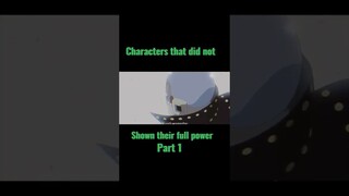 One piece - Characters that did not shown their full power part 1 #anime #onepiece #edit #shorts