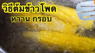 วิธีต้มข้าวโพด ให้หวาน กรอบ อร่อย |บ้านน้ำยำ สร้างอาชีพ