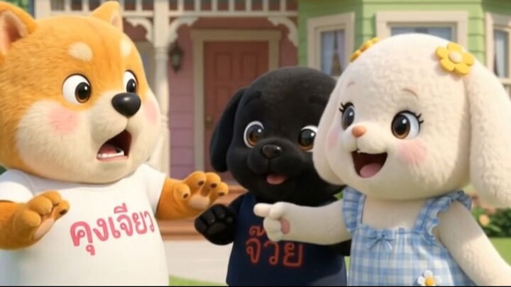 เล่นพ่อแม่ลูก / คุงเจียว น้องจ๊วย น้องฮวย พ่อแม่ลูก ตลก