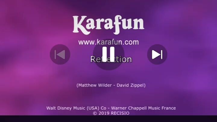 reflection by Mulan karaoke