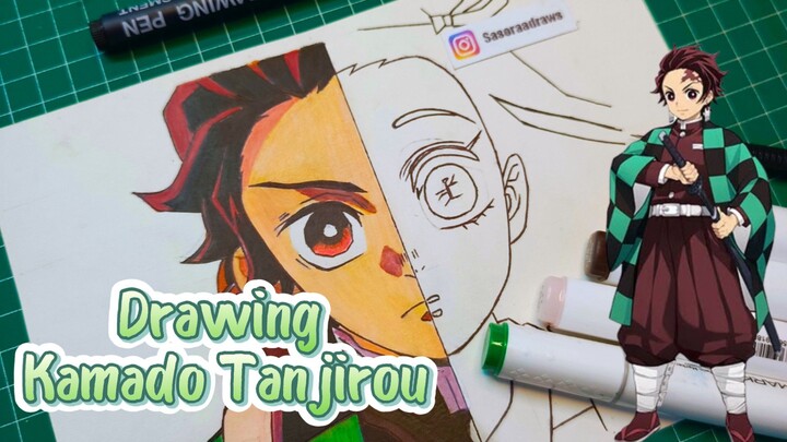 Drawing Kamado Tanjirou || Kimetsu no yaiba