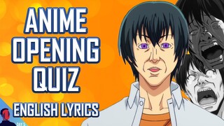 ANIME OPENING QUIZ - ENGLISH LYRICS EDITION - 25 SONGS + BONUS ROUNDS